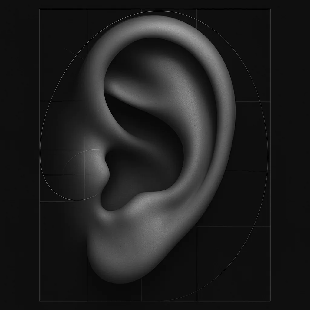 Wenu Mapu — a clean ear sculpt, the canvas for a curated ear constellation
