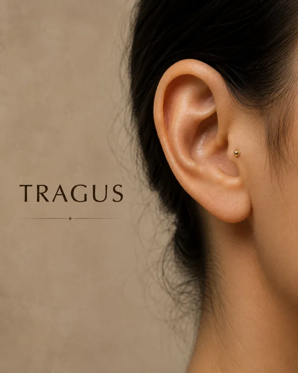 Tragus piercing